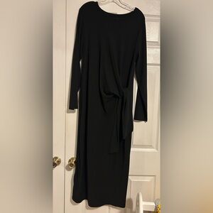 GAP Black Waist Flattering Tie Dress, 10